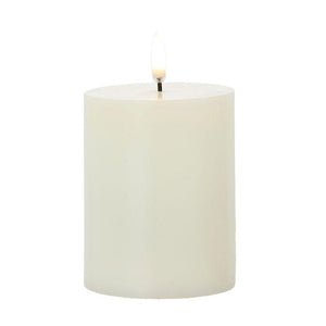 Uyuni Pillar Candle - 3" x 5" |  Ivory