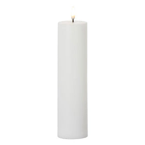 Uyuni Pillar Candle - 2.25" x 9.75" |  White
