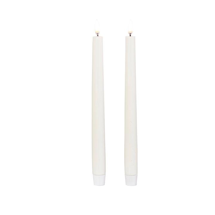 Uyuni Taper Candles - 1" x 11" - Ivory | TWO PACK