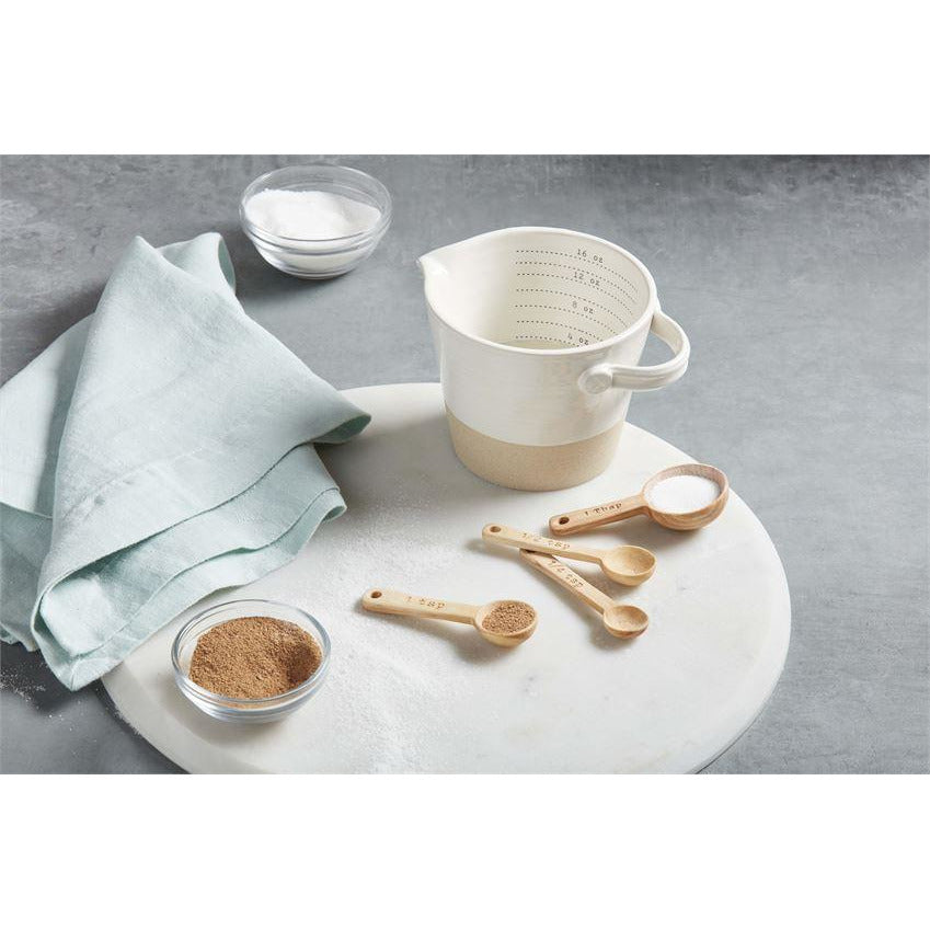 Stoneware Measuring Cup & Spoon Set