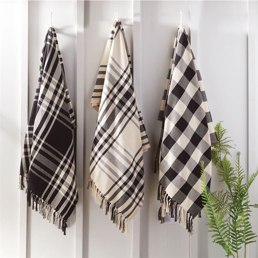 Black & White Check Blankets