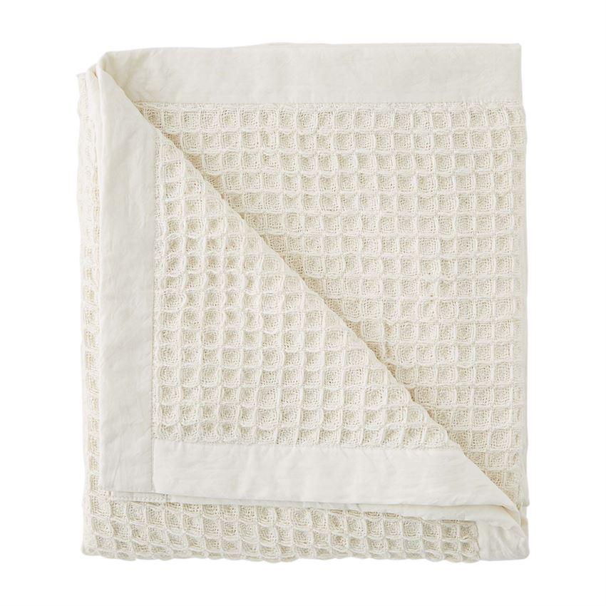 White Waffle Weave Blanket