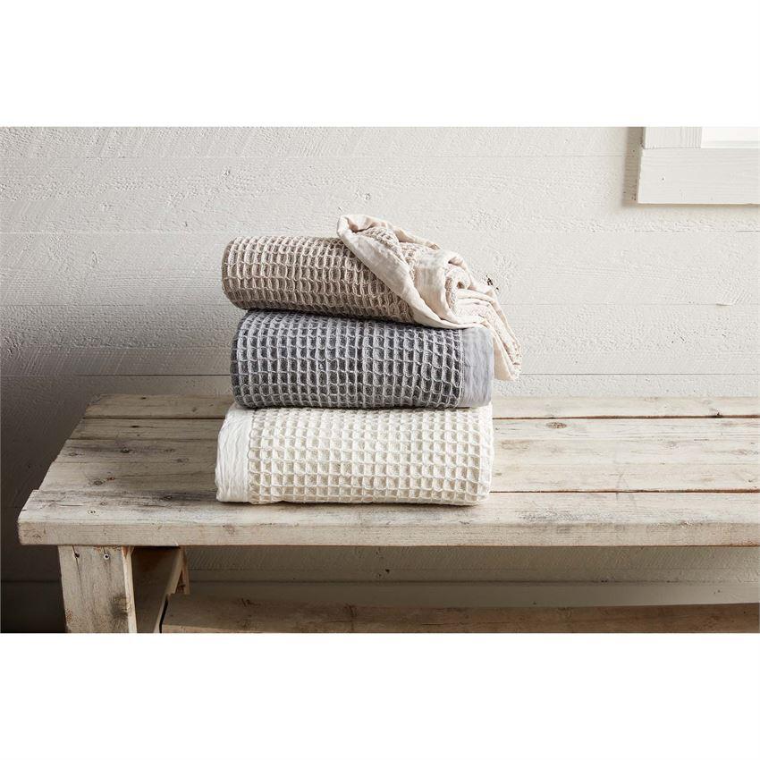 White Waffle Weave Blanket