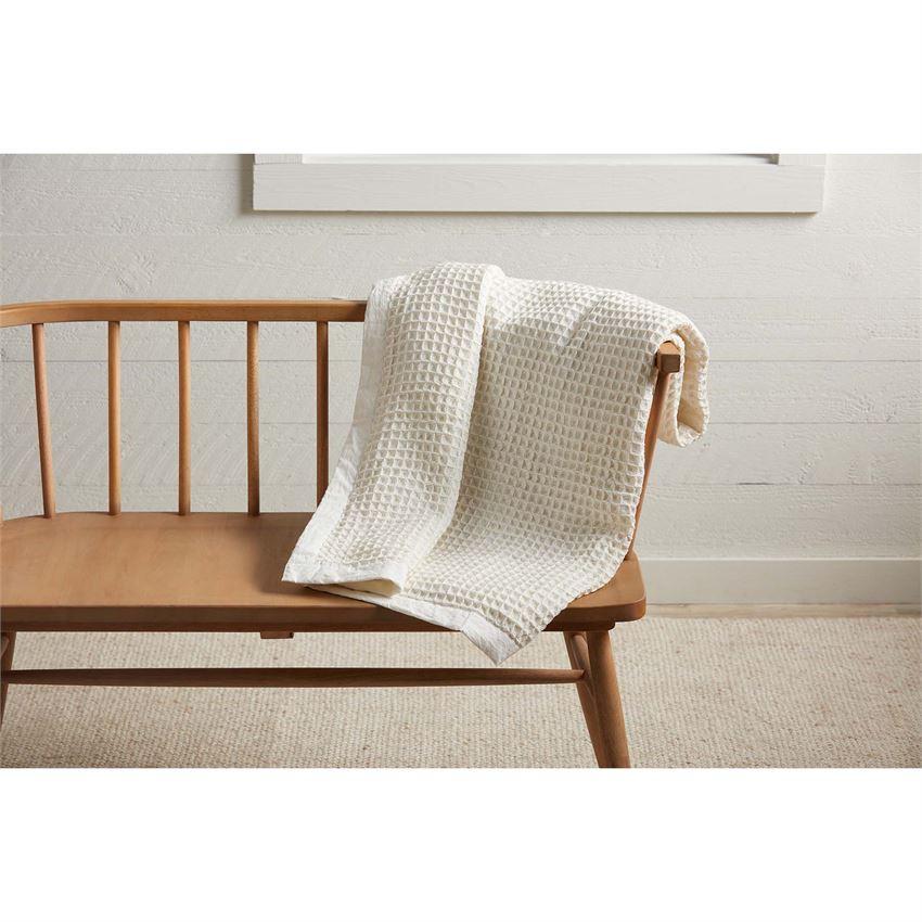 White Waffle Weave Blanket