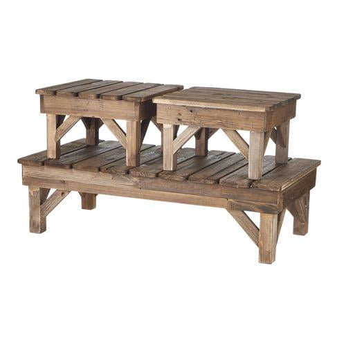 Distressed Fir Wood Platform Risers