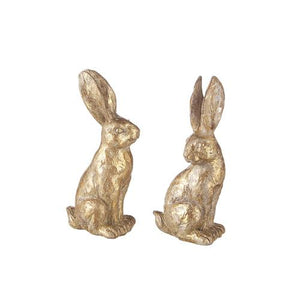 4.75" Gold Sitting Rabbit