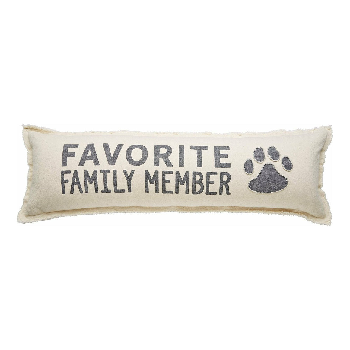 Favorite Family Member Canvas Pet Long Pillow