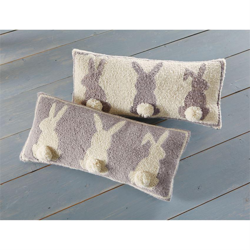 Triple Bunny Hooked Pillows