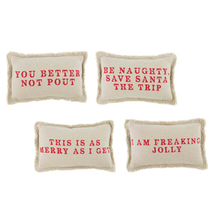 Holiday Small Sentiment Pillows