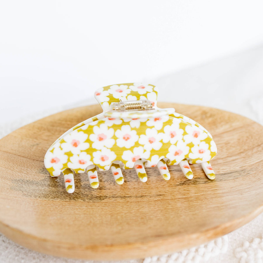 Hair Claw Clip | Citron Posies