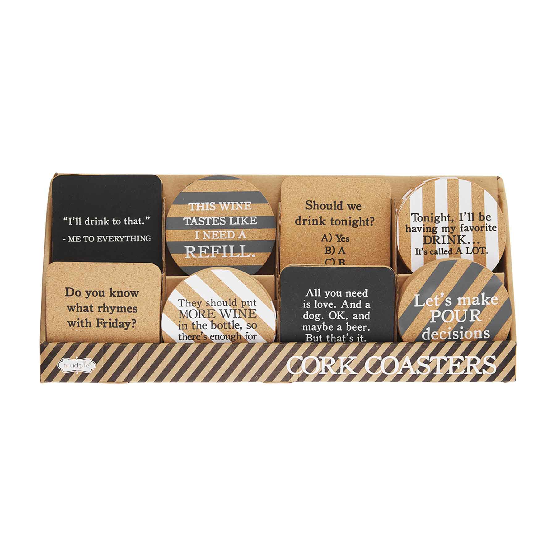 Cork Drinking Coasters