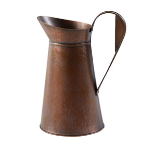 Copper Tin Fluted Pitcher - Large