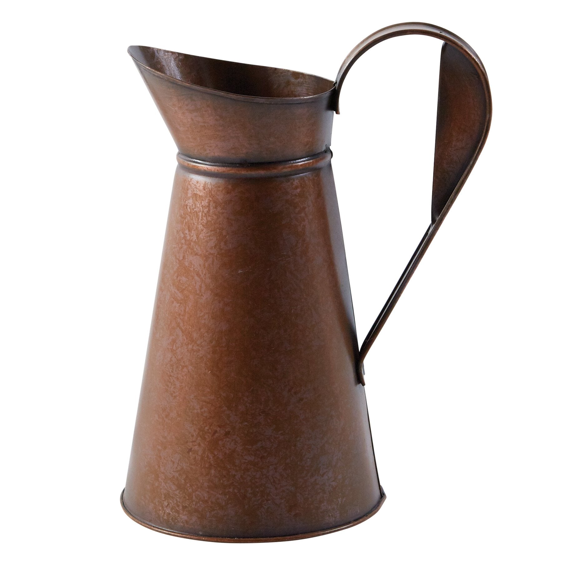 Copper Tin Fluted Pitcher - Medium
