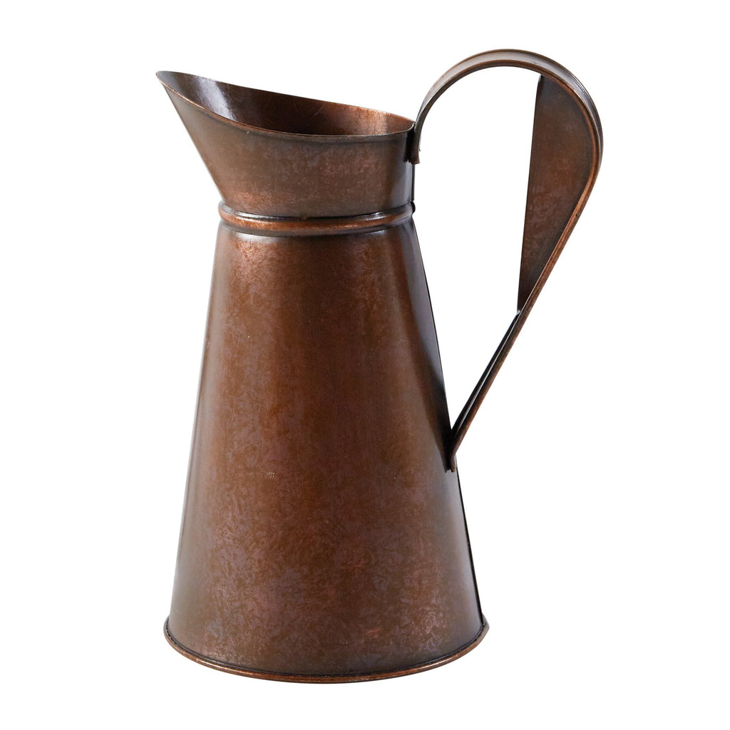 Copper Tin Fluted Pitcher - Small