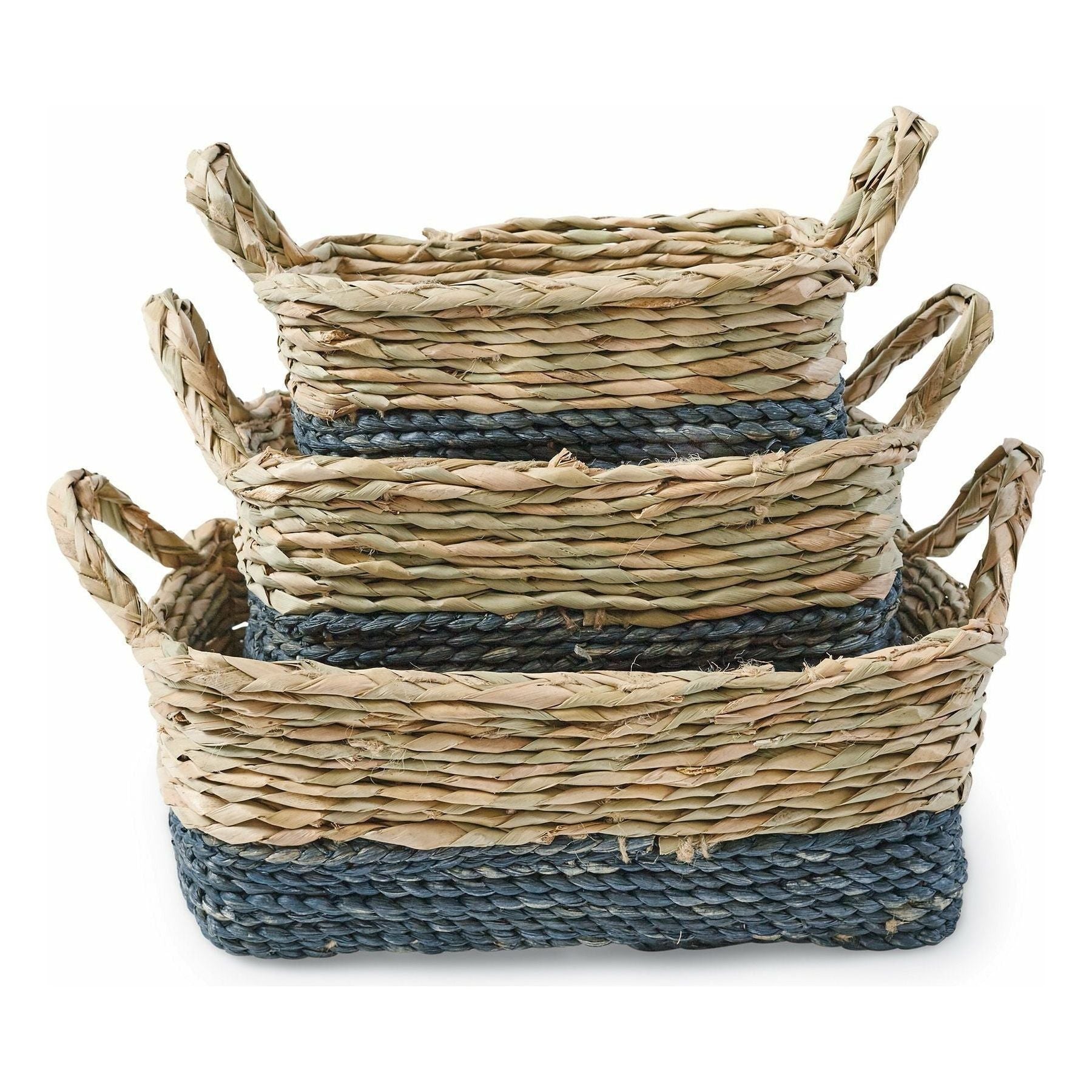 Navy Seagrass Basket Set