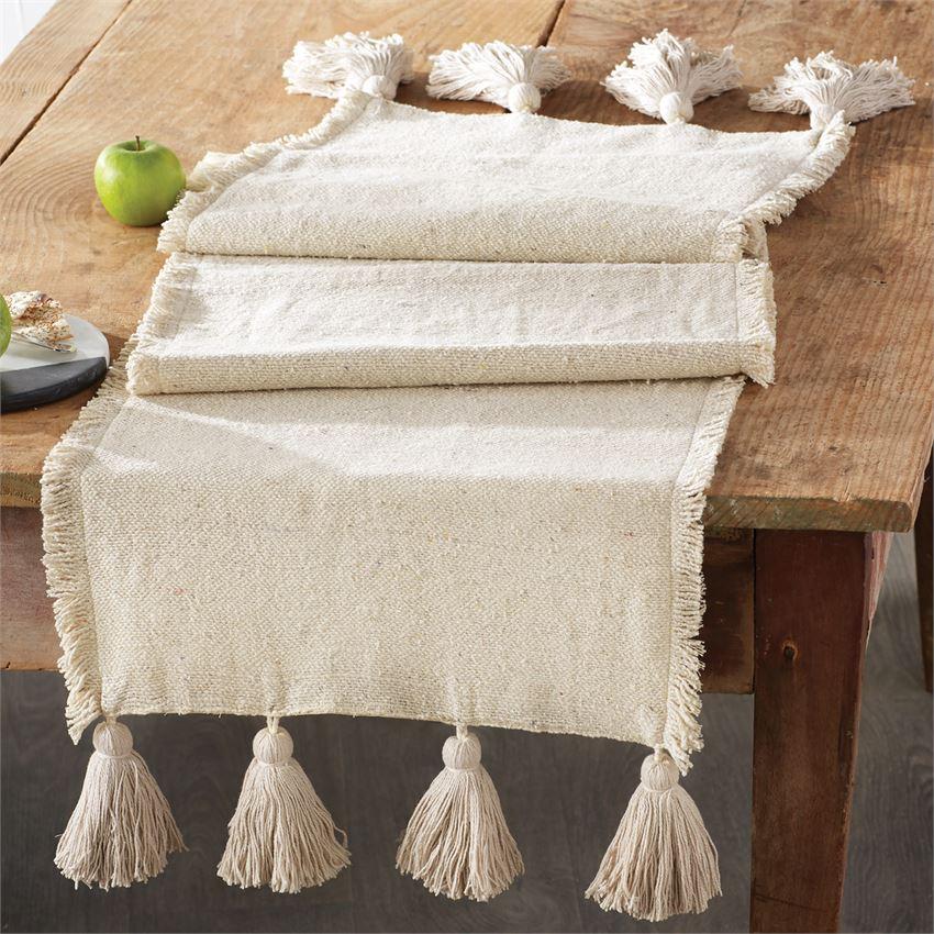 Ivory Ponchaa Table Runner