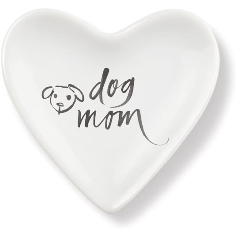 Brush Dog Mom Tiny Heart Ceramic Tray