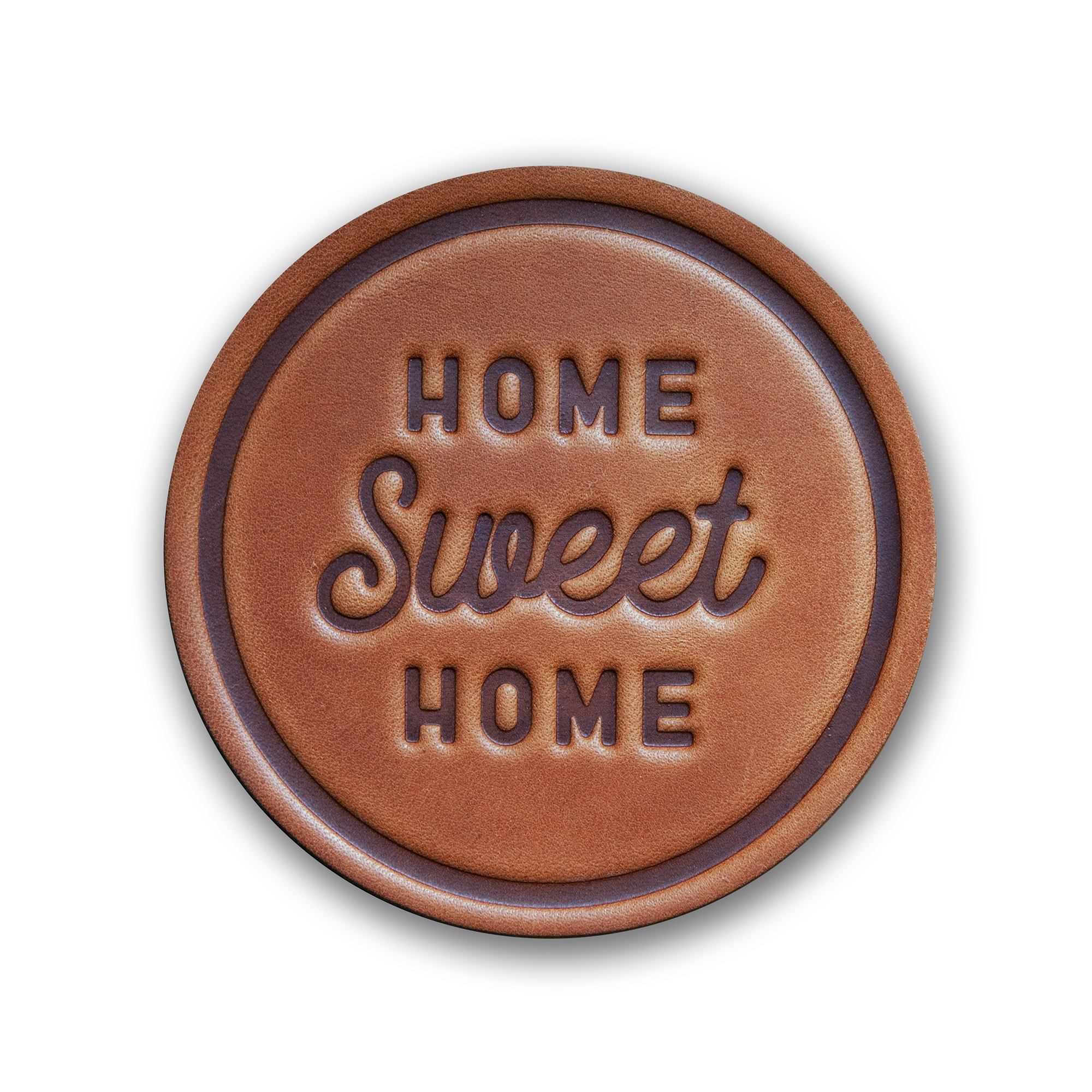 Leather Coaster - Home Sweet Home