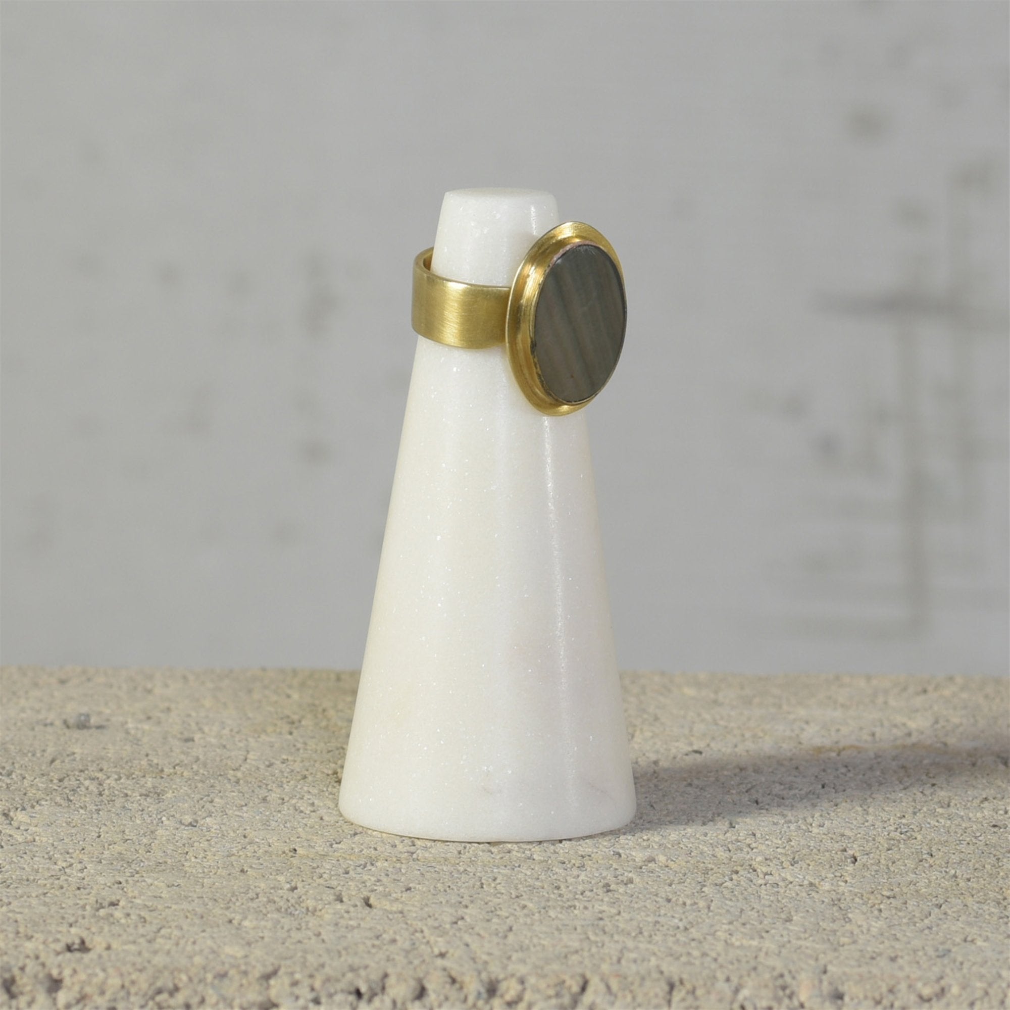Marble Truncated Cone Ring Holder