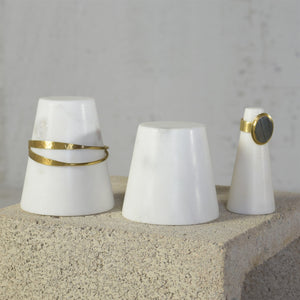 Marble Truncated Cone Ring Holder