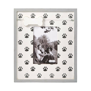 Paw Print & Dog Bone Charm Picture Frame