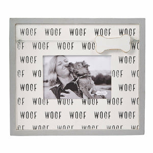 Woof Print & Dog Bone Charm Picture Frame
