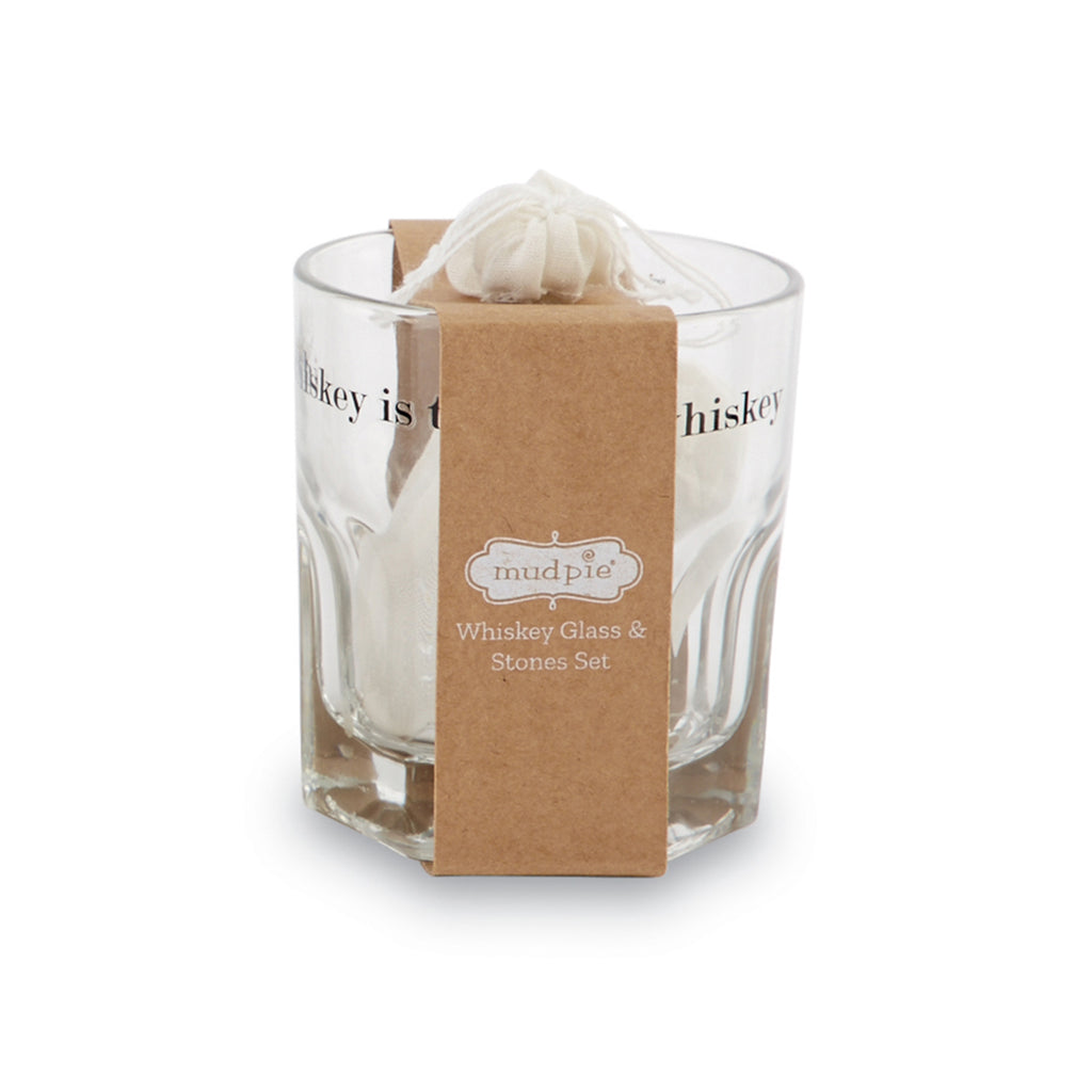 Whiskey Glass & Stone Set