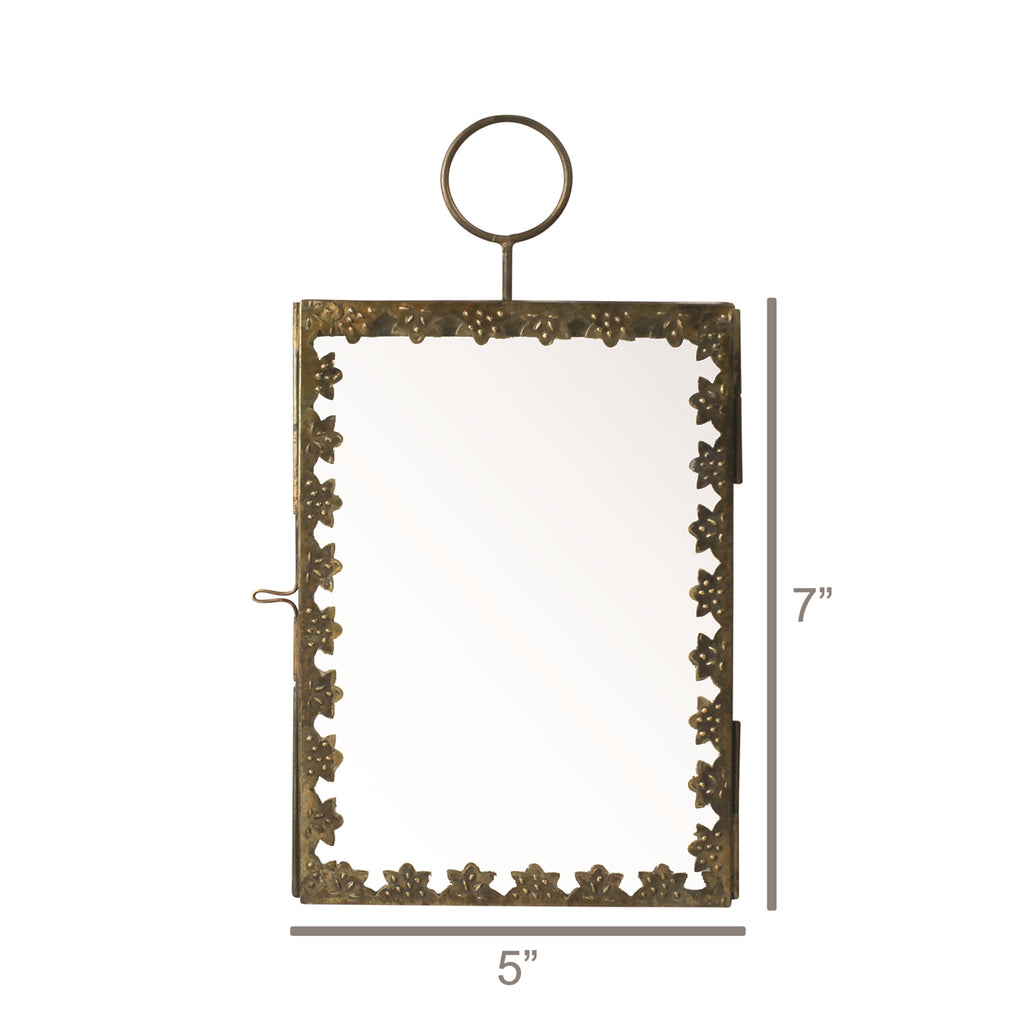 Calico Hanging Brass Frame