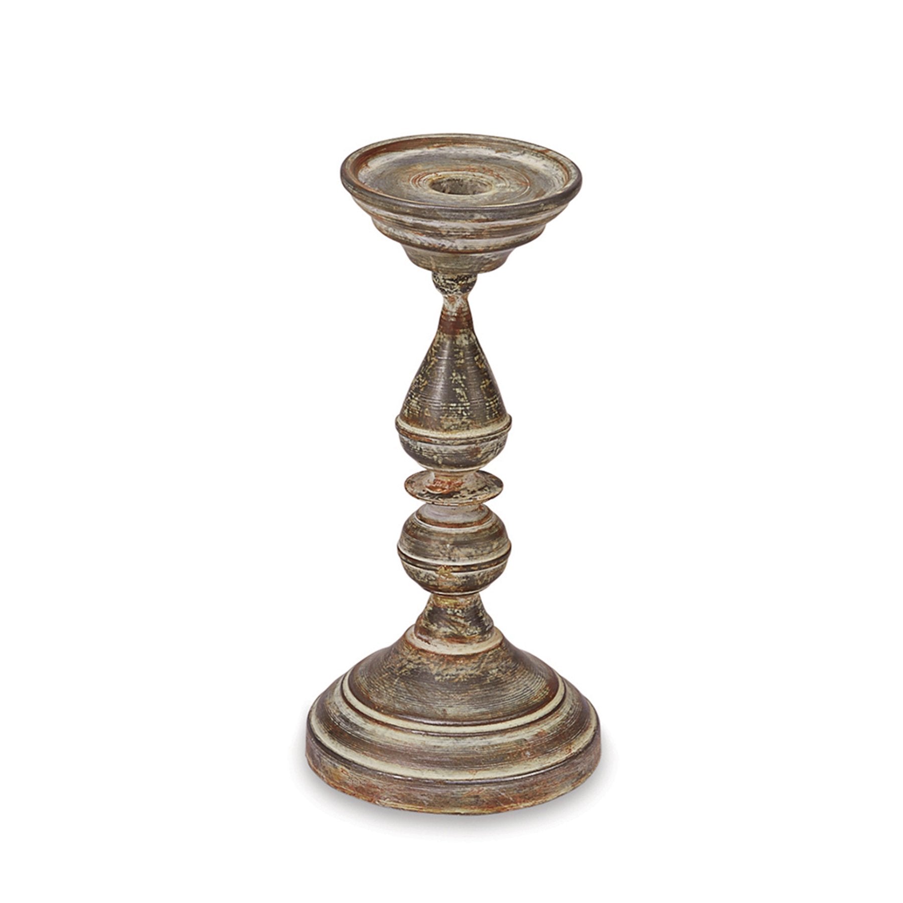 Medium Fluted Tin Candlestick