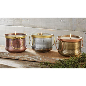 Tin Candles With Handles