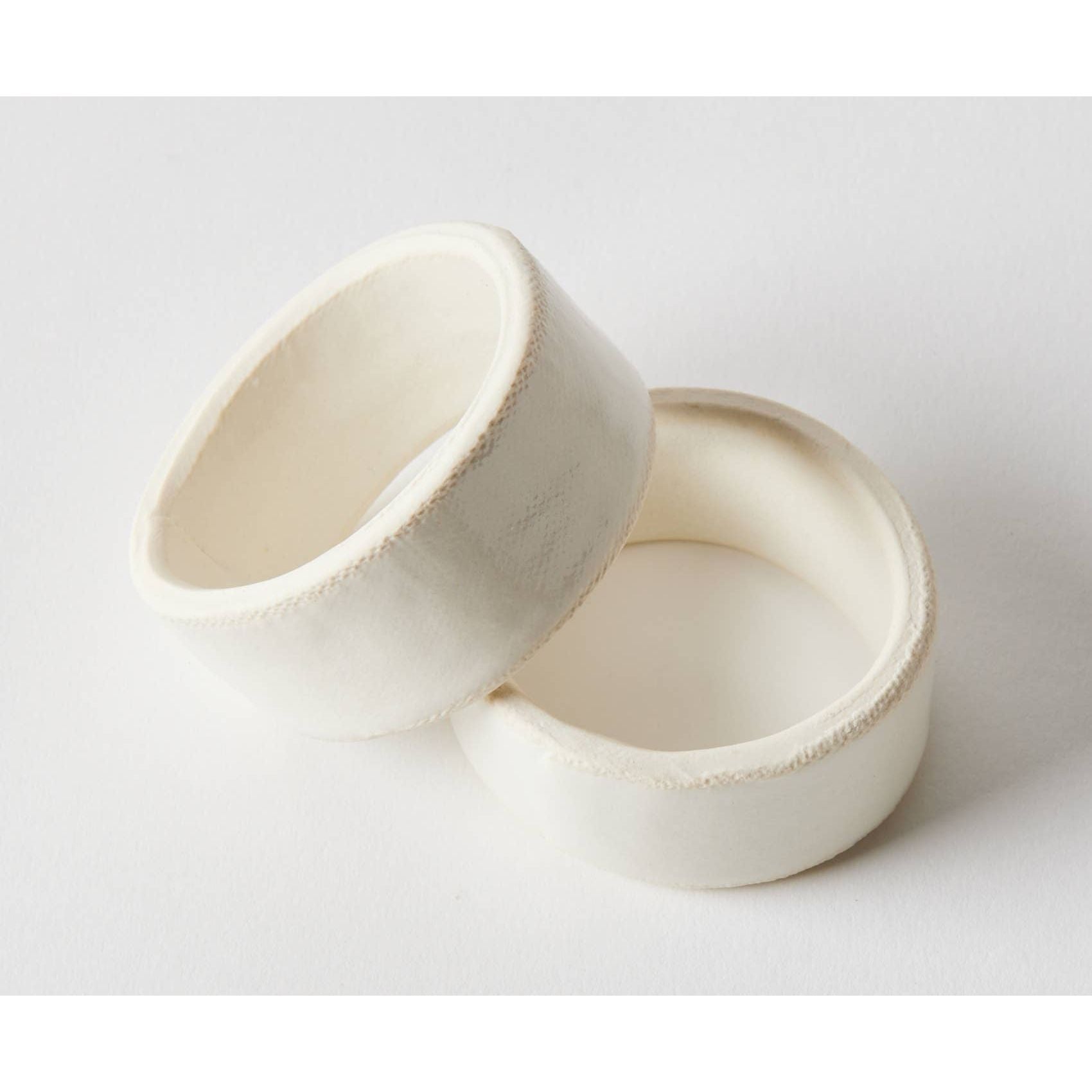 S/2 Porcelain Napkin Rings