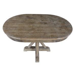 Maxwell Dining Table in Lime Wash Brown