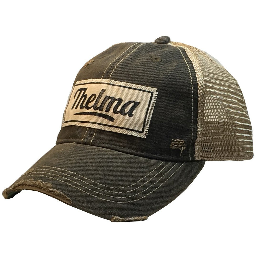 "Thelma" Distressed Trucker Cap