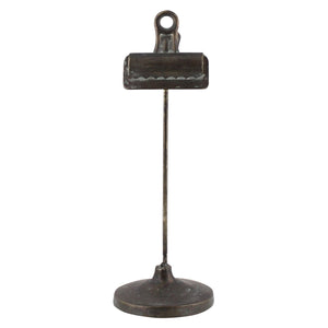 Bookkeeper's Black Metal Clip on Stand