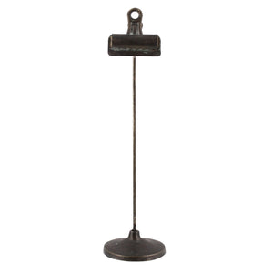 Bookkeeper's Black Metal Clip on Stand