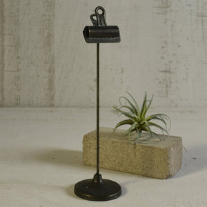 Bookkeeper's Black Metal Clip on Stand