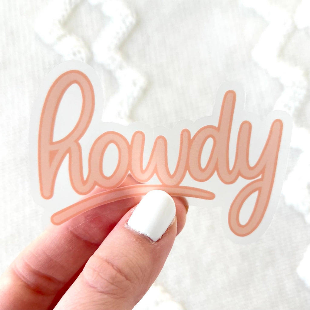 Howdy Sticker