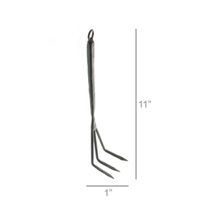 Forged Iron Garden Tool - Three-Tine Cultivator