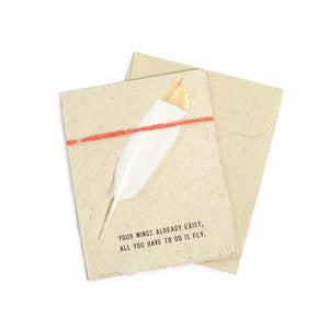 Milagro Feather Card