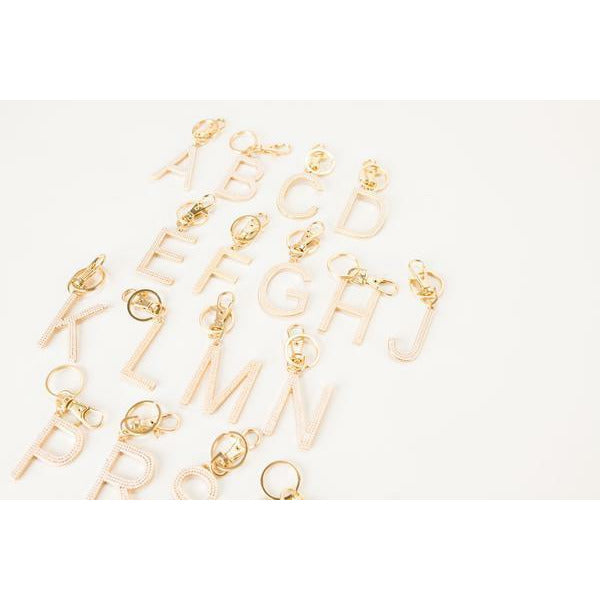 Pearl Letter Key Chain