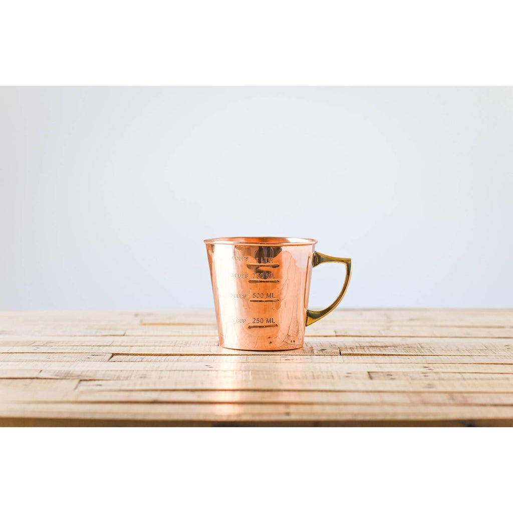 Copper Liquid Measuring Cup - 4 Cup