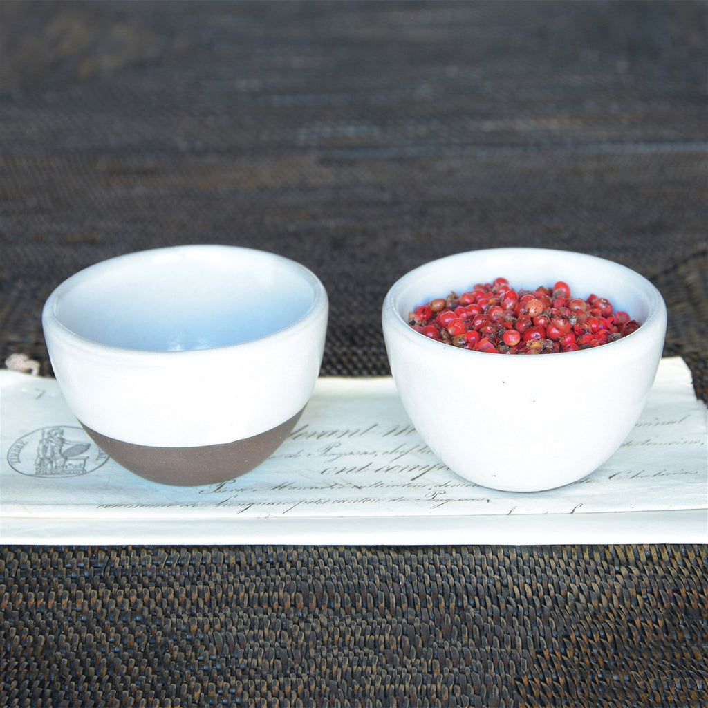 Liam White Glaze Ceramic Sauce Bowl