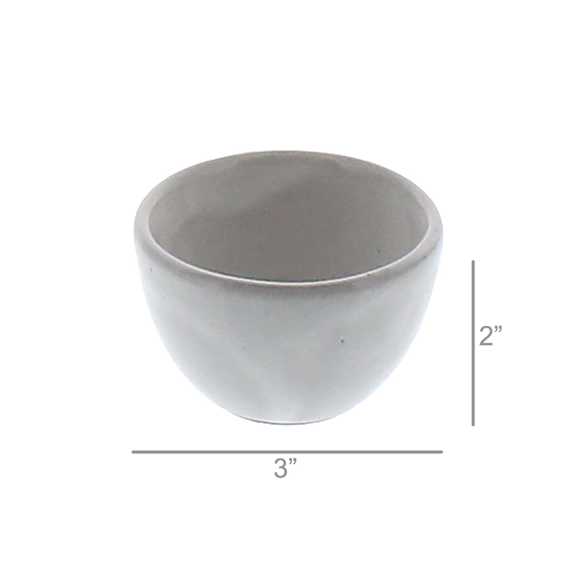 Liam White Glaze Ceramic Sauce Bowl