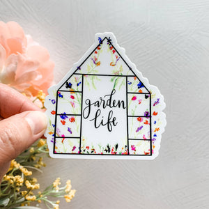 Wildflower Paper Company - Garden Life Greenhouse Floral Sticker Decal