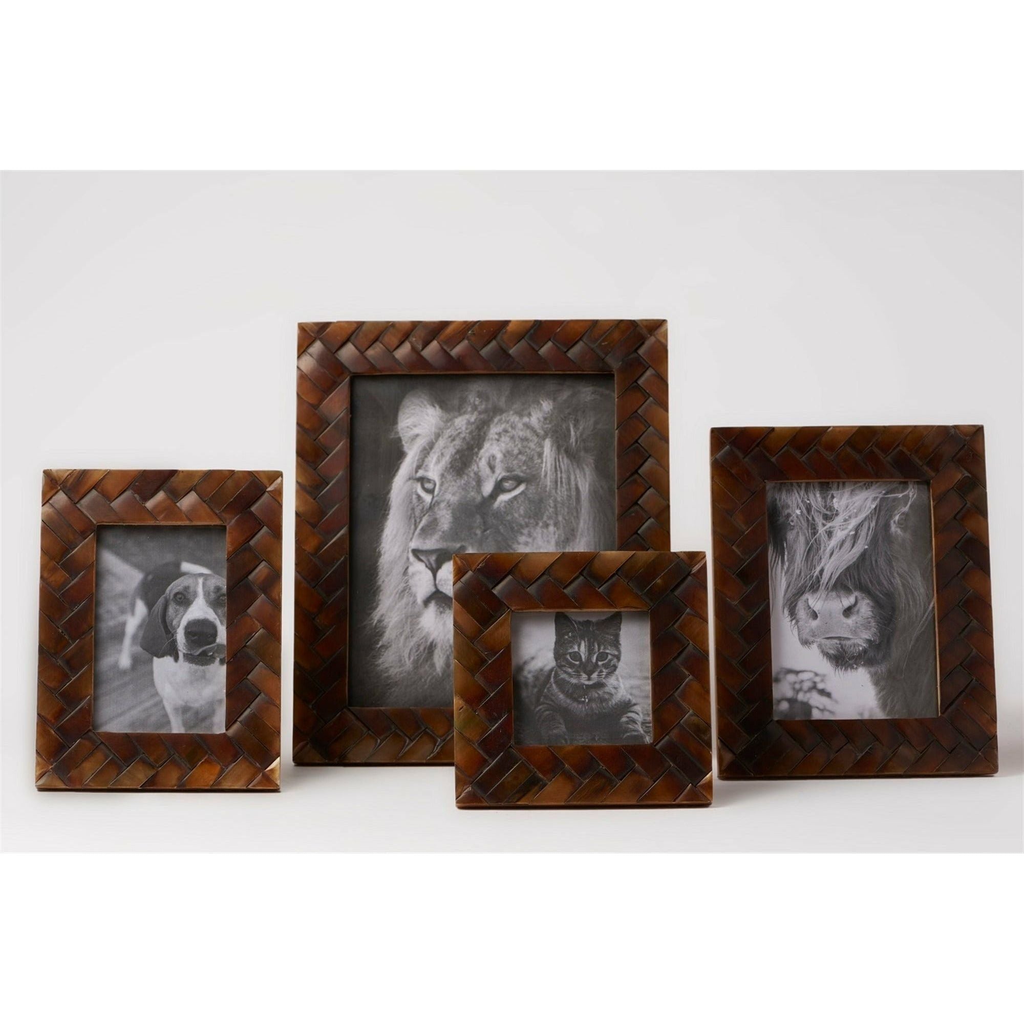 Brown Criss Cross Frame