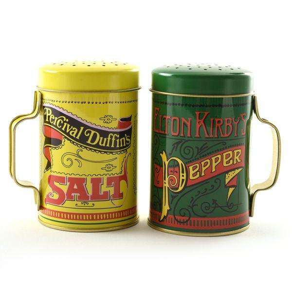 Nostalgic Salt & Pepper Shaker Set w/Handles