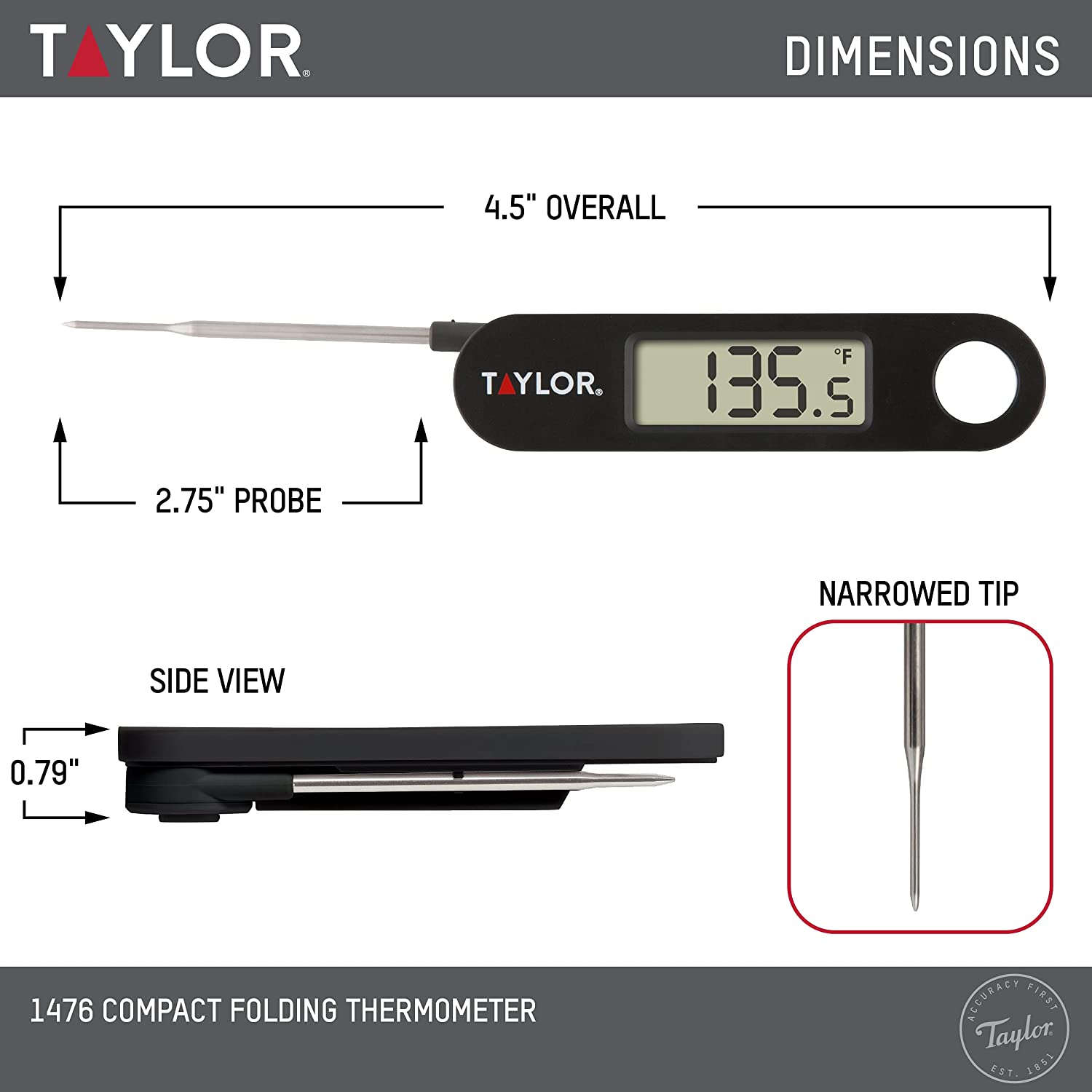 Compact Folding Thermometer