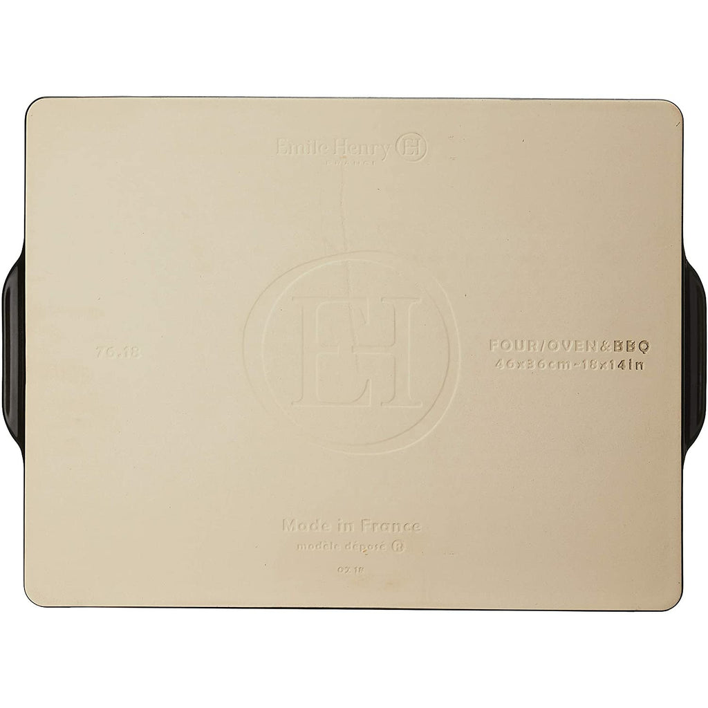 Rectangular Grill/Oven Pizza Stone - Charcoal