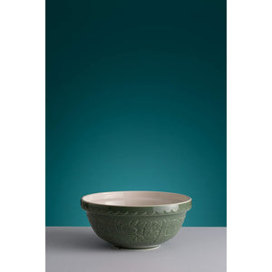 Mason Cash | In the Forest | Owl Embossed Bowl | Green - 2.85 Quart (Size 18)