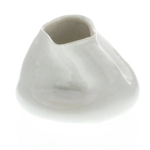Canyon Fancy White Small Ceramic Vase